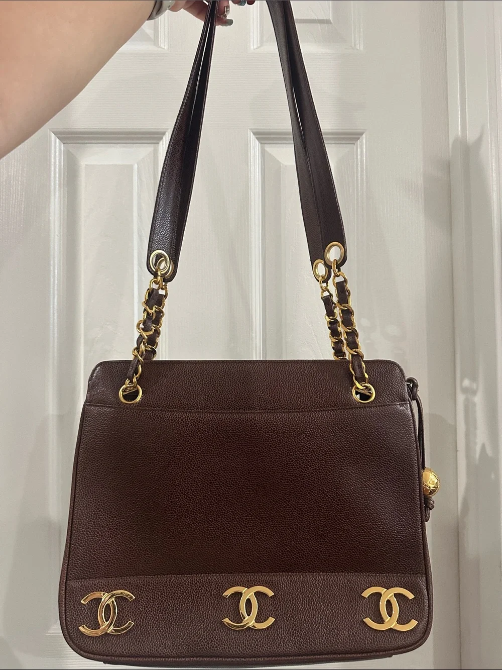 CHANEL Brown Triple CC